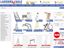Tablet Screenshot of ladders4sale.co.uk
